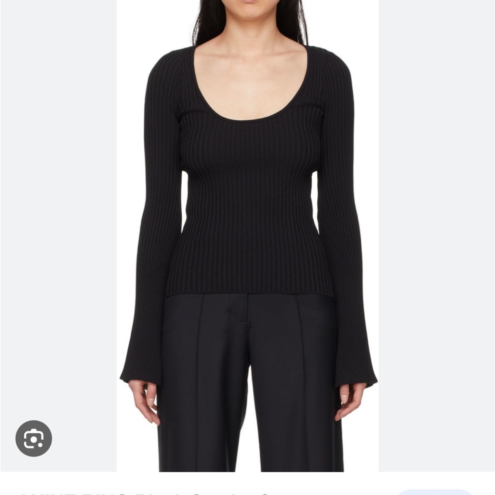 NWT. Anine Bing black scarlet sweater